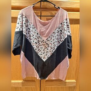 Leopard print off the shoulder